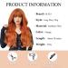 Fei Long Wavy Orange Wig with Ponytail for Women - 28 Heat-Resistant Synthetic Hair Halloween & Cosplay Wig - Buy Online on GoSupps.com