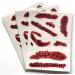 Zombie Scars Tattoos Bloody Scar with Fake Blood Costume Makeup Halloween Decorations Party Favor zombie bride costume women - Buy Online on GoSupps.com