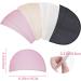 Sewing Sponge Shoulder Pads Set - Round Shoulders Enhancer for Women Blazer T-Shirt Dresses - 4 Pairs in Black, White, Pink, Skin - Buy Online on GoSupps.com