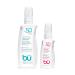 BU SPF 50 Sunscreen Spray for Face and Body 2-Pack with 3.3 oz Fragrance Free and 1 oz White Sage Clear Non Greasy Water Resistant