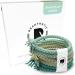 Reskthetic hair tie - high -quality braided hair tie with perfect hold extremely tearproof braid rubber pleasant to the hair green