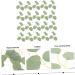 50pcs Artificial Willow Leaves Faux Eucalyptus Green Leaves Simulated Leaves Decor Greenery Decor Faux Stems Green Home Decor Plastic Plants Stems Garland Leaf Wedding Glossy Cloth Green 2 14X13.5CM - Buy Online on GoSupps.com