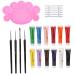 Nail Art Tools Kit Nail Art brush Stift Nail Art Palette Nail Glel Polier Means Manicure Nail Art Set For Manicure Design DIY (4 pieces)