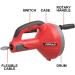 POPULO 23Ft Drain Auger - Heavy Duty Clog Remover for Kitchen & Bathroom | Manual & Powered Snake Tool with Drill Adapter - Buy Online on GoSupps.com
