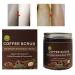 Natural Coffee Body Peeling & Dead Sea Salt Scrub | Anti-Cellulite Exfoliation for Men & Women - Buy Online on GoSupps.com