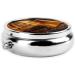 Treasure Chests & Coins Portable Metal Pill Box - 3-Compartment Travel Essential Hinged Design Black - Buy Online on GoSupps.com
