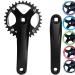 GANOPPER Square Taper Crankset with 30T 32T 34T 36T 38T 40T Narrow Wide Chainring black 32T