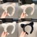 TQUXNGA Cat Ear Hair Hoop Woman Casual Skincare Makeup Headband for Home Travel s Cosplay Hair Accessories Black - Buy Online on GoSupps.com