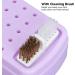 30 Deep Holes Dust Proof Organizer with Sturdy Base & Cleaning Brush Portable Nail Drill Bits Holder for On The Go Use (Purple) - Buy Online on GoSupps.com