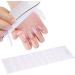 Semi Cured Gel Nails Strips - 20 Stickers Nude Nail Wraps Soft Self -Adhesive Gel Nail Stickers Long Lasting for Nails French Tip Manicure Nail Wraps UV/LED Lamp Required Clear - Buy Online on GoSupps.com