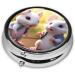 Mother and Child Rats Portable Metal Pill Box | Mini 3-Compartment Design | Ideal for Travel & Small Pills - Buy Online on GoSupps.com