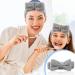 AOMIG Spa Headband for Women - Fluffy Microfiber Elastic Hair Band for Makeup, Shower, Sports - Grey Bowknot Head Band - 1 Pc - Buy Online on GoSupps.com