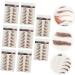 FOMIYES 63 Sheets Waterproof Eyebrow Stickers Water Proof Stickers Makeup Eyebrows Sticker Make up 3d Mold - Buy Online on GoSupps.com