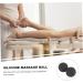 Lurrose Yoga Massage Ball | Foam Acupressure Roller for Muscle Relief | Vibration & Self-Massage Tool | 12x6.3cm - Black - Buy Online on GoSupps.com