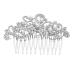 DOITOOL French Side Comb Small Womens Hair Accessories Bridesmaid Hair Comb Veils for Brides Wide Teeth Side Pins Goody Hair Clips for Women Bridal Hair Clip Metal Women's