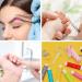 ACWOO 2PCS Sharp Curved Cuticle Nail Scissors - Stainless Steel Multi-Purpose Beauty Manicure Cutter for Nail, Toenail, Eyebrow, Eyelash - Buy Online on GoSupps.com