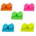 Contact Lens Travel Storage Flip Top Flat Cases Lightweight, Portable, Distinctive Design, Cute Bulk Storage With Mix Colours 4pcs 8pcs or 12pcs 4 Pair (Pack of 1)