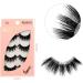 Jagowa 4 Pairs False Eye Lashes Reusable Face Eyelashes Thick Fluffy Mink Eyelashes Hand-Made Reusable Natural Look Long Eye Lashes For Makeup - Buy Online on GoSupps.com