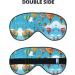 Colorful Blue Sky Print Eye Mask | Soft Comfort Unisex Sleep Mask for Travel Yoga & Shift Work - Perfect Black Shade Cover - Buy Online on GoSupps.com