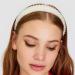 Pearl Headbands for Women - Elegant White Bridal Hairband for Wedding - Buy Online on GoSupps.com