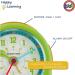 Jacques Farel Happy Learning Alarm Clock | Childrens Analog Quartz with Snooze & Light - Green & Blue | International Shipping - Buy Online on GoSupps.com