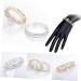 CALLARON 2pcs Stretch Bracelets for Women Rhinestone Bracelets Bangle Bracelets for Women Bracelet for Women Womens Bangles Bracelets Women Bracelets Pearl Bracelet Miss Jewelry Multi-layer mediumx3pcs Silverx3pcs - Buy Online on GoSupps.com