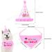 ZERODECO Dog Birthday Party Decoration Pink Lets Pawty Balloon Dog Birthday Bandana Scarfs with Cute Birthday Party Hat Dog Banner for Girl Pet Dog Doggie Party Supplies Decorations - Buy Online on GoSupps.com