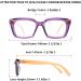 Amorays Oversize Square Reading Glasses for Men & Women - Vintage Anti-Blue Light +3.00 Lentils in Orange Green Violet | Presbyopia Readers - Buy Online on GoSupps.com