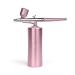 Airbrush Kit with Compressor Rechargeable Cordless 0.3mm Nozzle Airbrush Portable Adjustable Handheld Airbrush Set for Nail Art Makeup Painting Cake Decorating Pink
