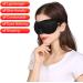 Lonfrote 3D Contoured Sleep Mask with Earplugs and Carry Pouch - Black - Buy Online on GoSupps.com