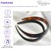 Parcelona French Wide 3/4 Shell Brown and Black Celluloid Headbands for Women - Set of 2 - Buy Online on GoSupps.com