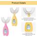 Children's U-Shaped Toothbrush - All-Round Manual Silicone Brush in Pink & Yellow | Ideal for Whole Mouth Cleaning - Buy Online on GoSupps.com