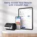 Wellue Bluetooth Blood Pressure Monitor - Portable Upper Arm Cuff USB Rechargeable Free iOS & Android App - Best Home Use Smart BP Machine - Buy Online on GoSupps.com