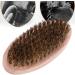 Premium Beech Wood Beard Brush | Bristle Beard Brush for Men | Travel-Friendly Oval Beard Care Tool | Tokaneit - Buy Online on GoSupps.com