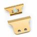 TB-PRO Detailer Trimmer Blade | Professional Adjustable | T-Wide | Sharp Replacement Blade | for Wahl 2215 (Gold) Gold silver