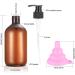 2 Pack 500ml Shampoo Bottles - Refillable Pumping Bottles for Shower Gel & Lotion with Funnels & Labels - Ideal for Home & Travel - Buy Online on GoSupps.com