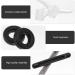 Minkissy Silicone Glasses Bracket Holder Set - Anti-Slip Ear Hooks for Sunglasses | Comfort & Style - Black & White - Buy Online on GoSupps.com