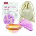 MineUp menstrual disc 2 pieces of menstrual disc menstrual cup made of silicone menstrual cup set for sports and swimming Alternative to soft tampons (s+l) Color S+L