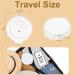 TOUCHFEEL Travel Mirror with Light - Double Sided Folding, 5X Magnifying, Rechargeable LED Vanity Mirror - 3 Color Lights, Adjustable Brightness - Buy Online on GoSupps.com