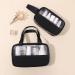 4PCS Clear Waterproof Toiletry Travel Bags with Zipper Handle - Black Set for Men and Women | Portable Airport Makeup Bags - Buy Online on GoSupps.com
