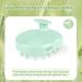 FREATECCH CHAUT Massage Brush - Shampoo Brush for Hair Wash Head Massage & Growth | Silicone Dandruff Removal with Wheat Straw Handle - Mint Green - Buy Online on GoSupps.com