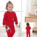 JiAmy Baby Romper Cotton Footie Long Sleeve Sleepsuit Pajamas Dog 6-9 Months - Buy Online on GoSupps.com