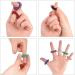 25 Finger Massage Rings & 2 Magnetic Acupressure Balls - Spiky Sensory Anti-Stress Tools in 5 Colors - Ideal for Acupressure & Arthrosis Relief - Buy Online on GoSupps.com