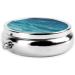 Deep Blue Searound Pill Box - 3 Compartment Portable Travel Organizer for Pills | International Shipping Available - Buy Online on GoSupps.com