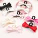 xbiez Cute Fairy Claw Clips Hairpin Y2K-Style Balletcore Headdress Bunches Accessories Bow Ribbon Cute Headdress Beige on black - Buy Online on GoSupps.com