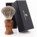 JAG Sustainable Shaving Razor Set - 4-Part Wood Razor Kit with Hair Brush Blades Stand & Leather Bag - Perfect for Eco-Friendly Grooming - Buy Online on GoSupps.com
