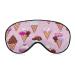 Cute Pop with Ice Cream Sleeping Blindfold Mask Cute Eye Shade Cover with Adjustable Strap for Women Men Night