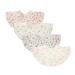 Nishine 4 pieces unisex baby musselin bandana sabbera bibs 360 degrees rotatable cotton childhood diseases Feeding bibs for young girls flower set set