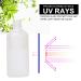 2-Pack 3.4oz Empty Frosted Glass Perfume Atomizer Spray Bottles - Fine Mist Spray, Silver Frosted Design - Buy Online on GoSupps.com