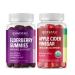 HAVASU NUTRITION Elderberry Gummies with Zinc and Vitamin C with Apple Cider Vinegar Herbal Supplement Bundle for Potent Antioxidant Support Immune Defense and Detox Cleanse